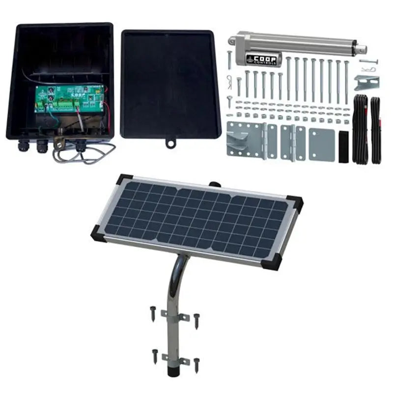 Solar Coop Door Opener with Battery Kit - CKBTXP