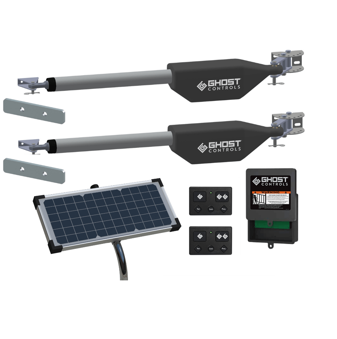 Ghost PRO Dual 10 Watt Solar Gate Opener Bundle - LDM2 + AXDP