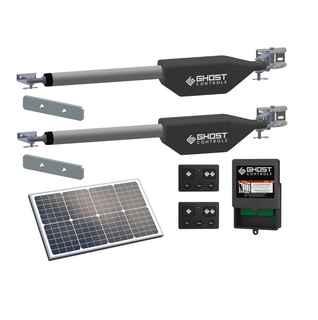 Ghost PRO Dual 30 Watt Solar Gate Opener Bundle - LDM2 + AX30