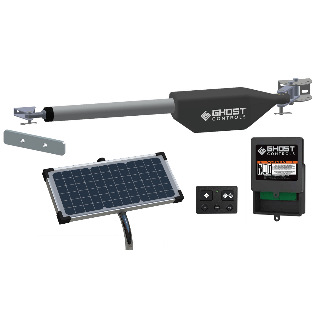 Ghost PRO Single 10 Watt Solar Gate Opener Bundle - LSM1 + AXDP
